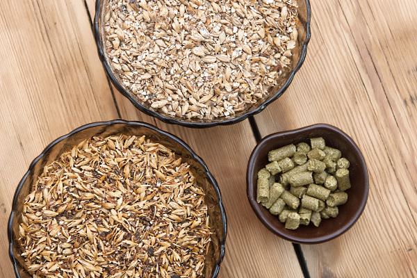 Beer ingredients, hops and malt